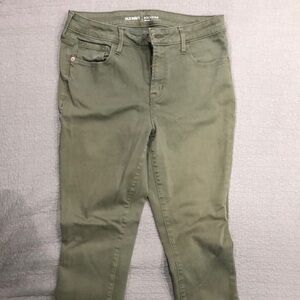 Old Navy Olive Green Skinny Jeans